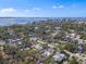 Wide aerial view of the neighborhood near the waterfront at 5407 29Th S Ave, Gulfport, FL 33707