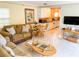 Open living room, kitchen and dining area at 5407 29Th S Ave, Gulfport, FL 33707