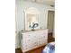 White dresser with mirror in bedroom, offering ample storage at 5407 29Th S Ave, Gulfport, FL 33707