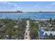 Aerial view of waterfront community with boats and homes at 5407 29Th S Ave, Gulfport, FL 33707