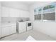 Bright laundry room with washer, dryer, and sink at 3073 Woodsong Ln, Clearwater, FL 33761