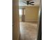 Bedroom with tile flooring and ceiling fan at 6345 Newtown Cir # 45A3, Tampa, FL 33615