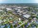 Aerial view of a residential area near commercial spaces, showcasing the location's convenience at 6701 13Th N Ave, St Petersburg, FL 33710