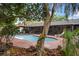 Serene pool area surrounded by tropical landscaping at 1003 Mandalay Dr, Brandon, FL 33511