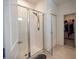 Walk-in shower with glass enclosure and chrome fixtures at 11834 Brighton Knoll Loop, Riverview, FL 33579