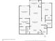 Floor plan showing layout of condo, including bedrooms and kitchen at 4207 S Dale Mabry Hwy # 11307, Tampa, FL 33611