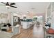 Modern kitchen with stainless steel appliances and an island at 10721 64Th Ave, Seminole, FL 33772