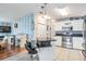 Kitchen with an island, granite countertops, and stainless steel appliances at 37635 Gill Ave, Zephyrhills, FL 33541