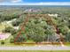 Aerial view of wooded lot, ready to build at 16206 Boyette Rd, Riverview, FL 33579