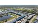 Wide aerial view of the community and its surroundings at 1950 59Th N Ave # 114, St Petersburg, FL 33714