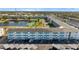 An aerial view of the apartment complex and surrounding area at 1950 59Th N Ave # 114, St Petersburg, FL 33714