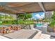Relaxing patio area with seating and pool view at 2912 W Santiago St # 2204, Tampa, FL 33629