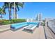 Rooftop patio with fire pit and seating area at 777 N Ashley Dr # 1808, Tampa, FL 33602