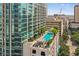 Aerial view of building and rooftop pool at 777 N Ashley Dr # 1808, Tampa, FL 33602