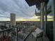 Relaxing balcony with city skyline views at sunset at 777 N Ashley Dr # 1808, Tampa, FL 33602