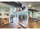 Modern gym with various equipment and city views at 777 N Ashley Dr # 1808, Tampa, FL 33602