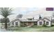 Architectural rendering of a charming farmhouse-style home with metal roof at 2 Troutwater Ln Troutwater Ln, Tampa, FL 33618