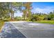 A full-sized basketball court provides endless opportunities for sports and activities on this expansive property at 2501 Rustic Oaks Dr, Lutz, FL 33559