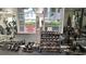 Community gym with various weight equipment at 3020 Bonaventure Cir # 102, Palm Harbor, FL 34684