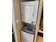 Stackable washer and dryer in a convenient laundry closet at 3402 W Obispo St, Tampa, FL 33629