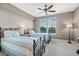 Bedroom featuring two beds, ceiling fan, and natural light from window at 345 Bayshore Blvd # 308, Tampa, FL 33606