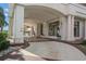 Grand entrance with stately columns, elegant tile work, and manicured landscaping at 345 Bayshore Blvd # 308, Tampa, FL 33606