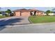 Two-car garage and brick paver driveway at 5444 90Th Avenue E Cir, Parrish, FL 34219