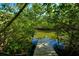 Private backyard with access to a lush lagoon and a wooden deck for relaxation at 7255 18Th Ne St, St Petersburg, FL 33702