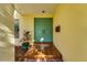 Charming entrance with double doors and decorative welcome mat at 7255 18Th Ne St, St Petersburg, FL 33702