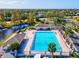 Large community pool with ample deck space at 12916 Fieldmoor Ct, Riverview, FL 33569