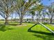 Dog park with benches and agility equipment at 12916 Fieldmoor Ct, Riverview, FL 33569