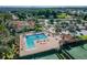 Luxury community pool and tennis courts at 13141 Palmilla Cir, Dade City, FL 33525