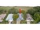 Bird's eye view of the house and surrounding area at 13229 Golf Ridge Pl, Hudson, FL 34669