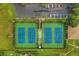 Aerial view of community tennis courts at 1601 Berwick Ct # B, Palm Harbor, FL 34684