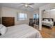 Bedroom with mirrored closet and waterfront view at 19029 Us Highway 19 N # 9-706, Clearwater, FL 33764