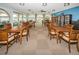 Bright common room with tables and chairs, overlooking pool at 19029 Us Highway 19 N # 9-706, Clearwater, FL 33764