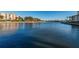 Calm waterway with community buildings along the shore at 19029 Us Highway 19 N # 9-706, Clearwater, FL 33764
