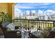Enjoy city views from this private balcony at 345 Bayshore Blvd # 808, Tampa, FL 33606