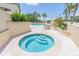 Relaxing hot tub surrounded by lush landscaping at 345 Bayshore Blvd # 808, Tampa, FL 33606