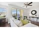 Living room with city views and hardwood floors at 345 Bayshore Blvd # 808, Tampa, FL 33606