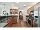 Modern kitchen with stainless steel appliances and granite countertops at 345 Bayshore Blvd # 808, Tampa, FL 33606