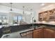 Modern kitchen with stainless steel appliances and granite countertops at 345 Bayshore Blvd # 808, Tampa, FL 33606
