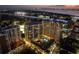 Highrise condos at night with city lights at 450 Knights Run Ave # 407, Tampa, FL 33602