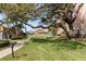Walkway under large tree leading to community amenities at 632 Edgewater Dr # 532, Dunedin, FL 34698