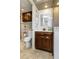 Updated bathroom with a vanity, toilet and shower at 632 Edgewater Dr # 532, Dunedin, FL 34698
