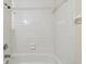 Shower stall with white tile and glass enclosure at 8198 Terrace Garden N Dr # 403, St Petersburg, FL 33709