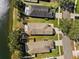 Aerial view of houses near a lake at 12214 Canyon Blvd, Spring Hill, FL 34610