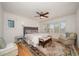 Comfortable guest bedroom with window seating at 18 Winston Dr, Belleair, FL 33756