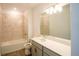 Bathroom with vanity, toilet, bathtub and shower at 25434 Colon Dr, Punta Gorda, FL 33983