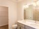 Double vanity bathroom with modern fixtures and a walk-in shower at 25434 Colon Dr, Punta Gorda, FL 33983